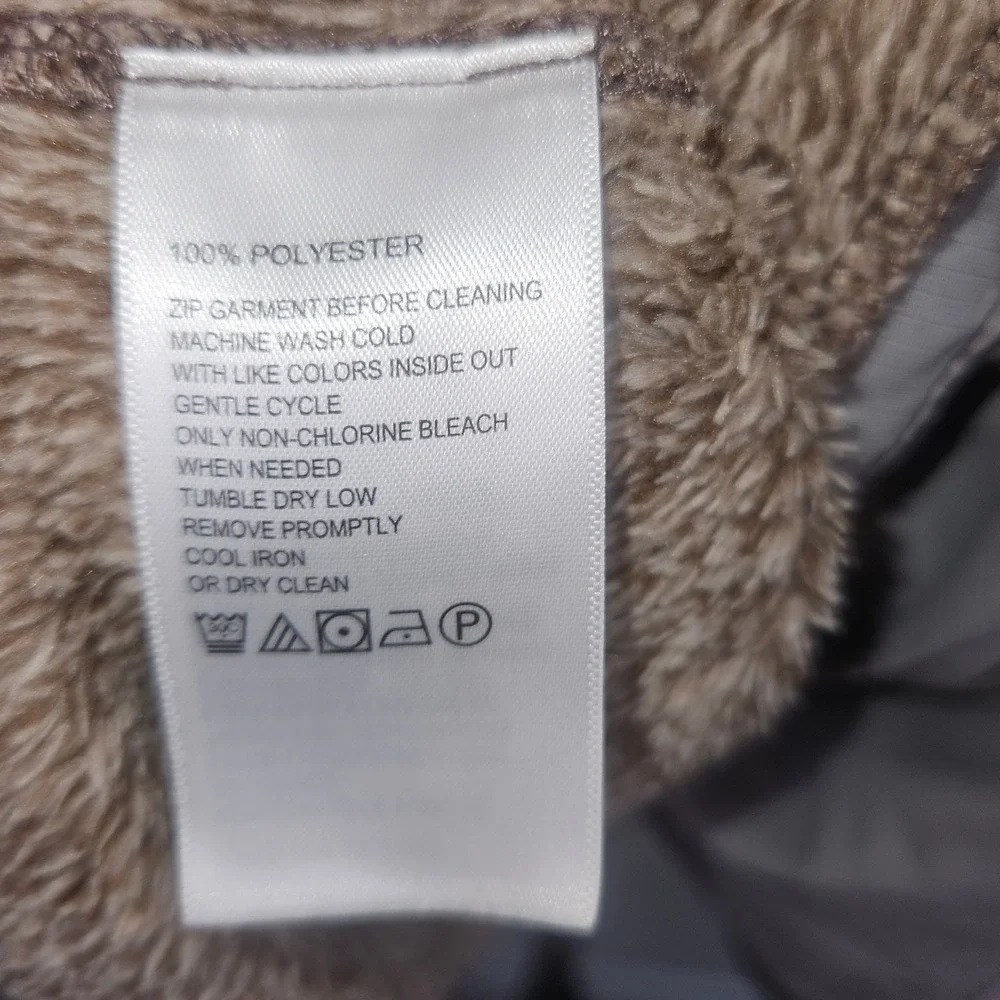 Tommy Bahama Fleece Vest Mens XL Brown Full Zip Soft Mock Neck Gorpcore Cabin